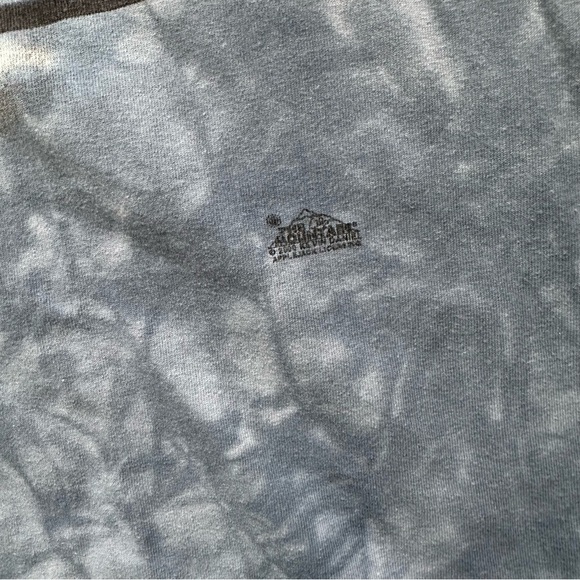 Vintage The Mountain Blue T-Shirt with Airplane Graphic - Picture 6 of 7